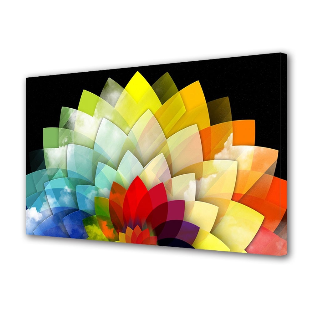 Tablou Canvas Floare stilizata ,40 x 60 cm