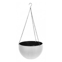 ghiveci de flori cu agatatoare metalica 26x16 cm alb imagen 14_0_
0