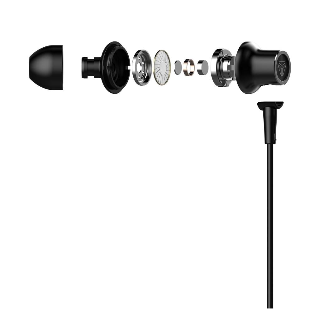Casti audio, Yenkee, Jack 3.5mm, Cu microfon, Negru
