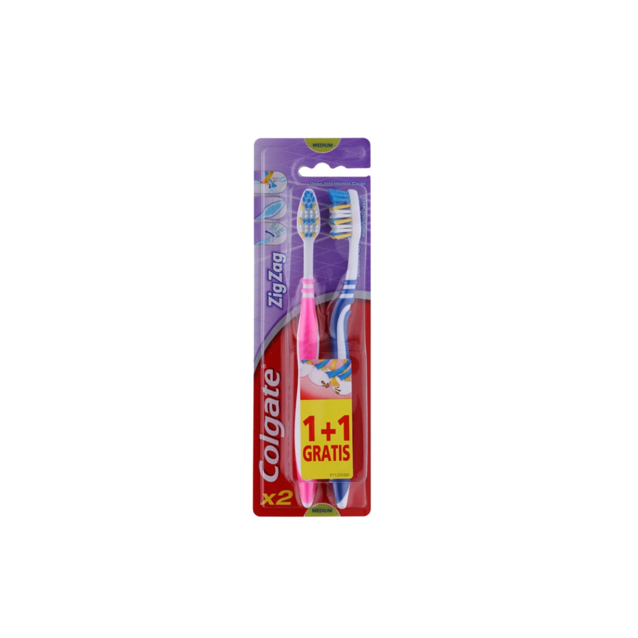 Set 2 periute de dinti Zig Zag Colgate Medium
