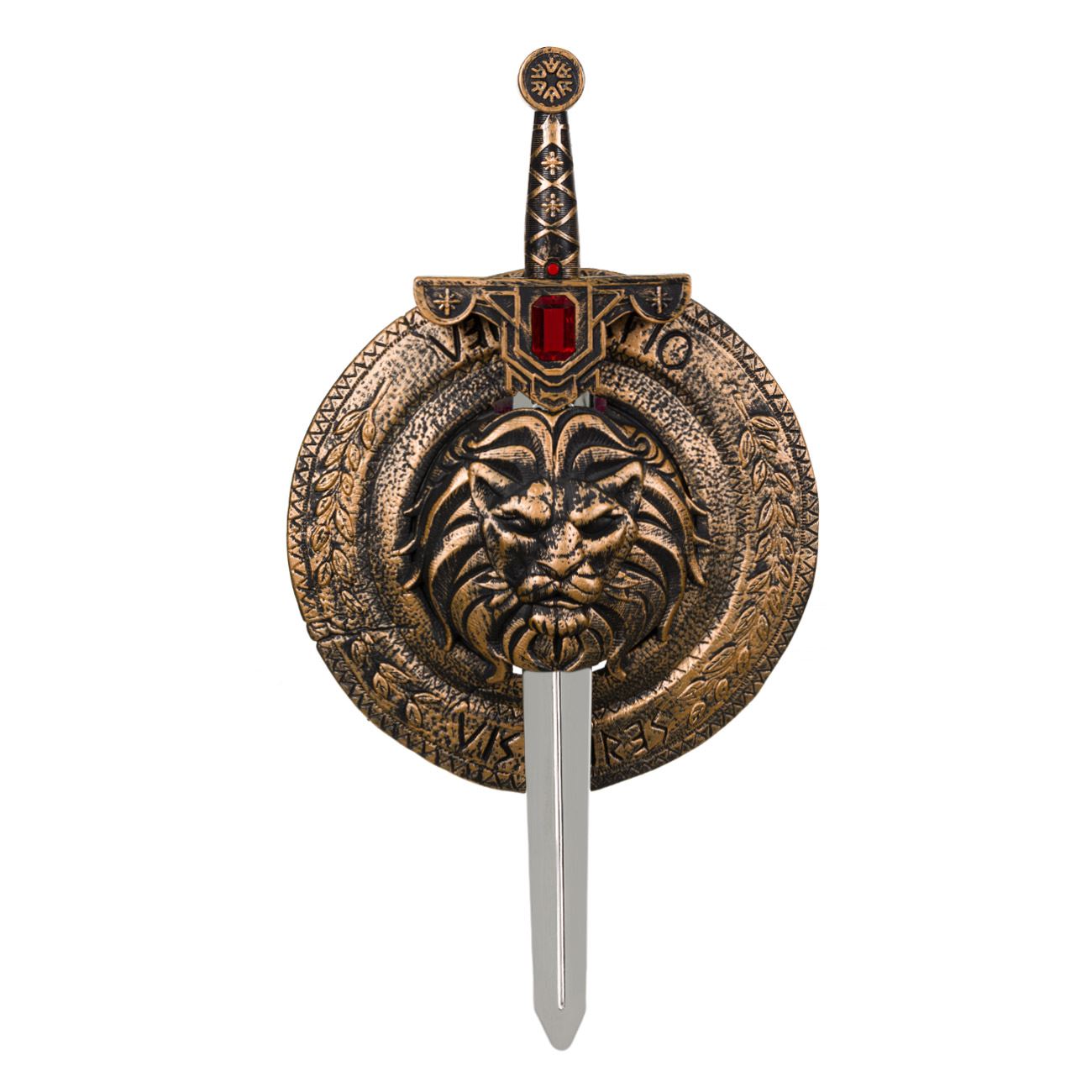 Sabie cu scut, South Perferct Decor, de razboinic,2 piese