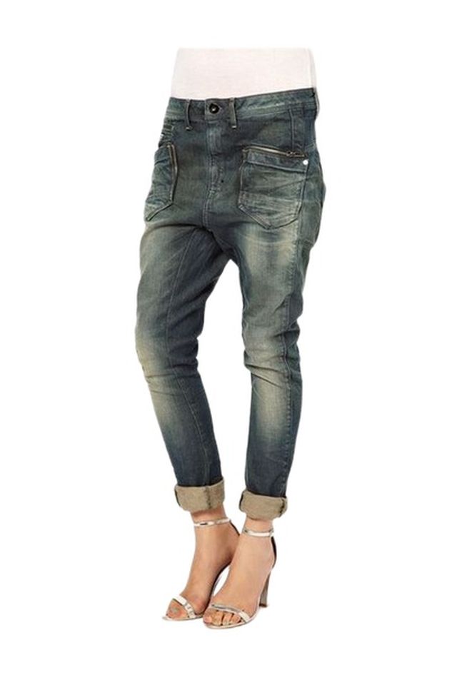 Blugi dama G-Star Low Loose, Negru Melange