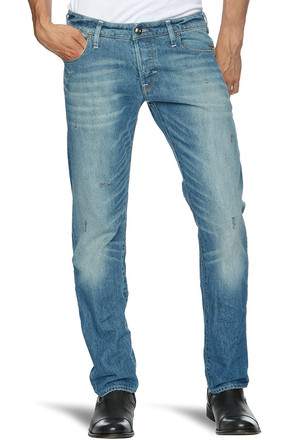 Blugi barbati G-Star RAW Heller Low Boot, Albastru deschis, W33-L32 US