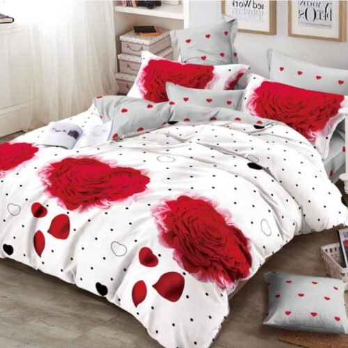 Lenjerie de pat dublu, finet, 6 piese, Ralex Pucioasa, FN80