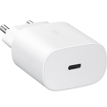 Incarcator compatibil cu Samsung Super Fast Travel Charger, 45W, USB-C, cu cablu de date tip c -tip c,1m ,White Incarcator compatibil cu Samsung Super Fast Travel Charger, 45W, USB-C, cu cablu de date tip c -tip c,1m ,White
