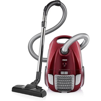 Aspirator cu sac Princess Power Deluxe 333001, 700W, Clasa A, Capacitate 3 L, Fltru HEPA 12, Rosu Aspirator cu sac Princess Power Deluxe 333001, 700W, Clasa A, Capacitate 3 L, Fltru HEPA 12, Rosu