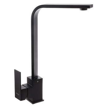 Baterie sanitara Mixxus KUB-011 BLACK, pentru chiuveta bucatarie, neagra, pipa rotativa 360° Baterie sanitara Mixxus KUB-011 BLACK, pentru chiuveta bucatarie, neagra, pipa rotativa 360°
