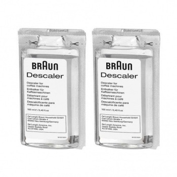 Decalcifiant pentru espressoarele Braun 2*100 ML(2 utilizari) AX13210003 / BRSC003 SERIILE KF 30 Decalcifiant pentru espressoarele Braun 2*100 ML(2 utilizari) AX13210003 / BRSC003 SERIILE KF 30
