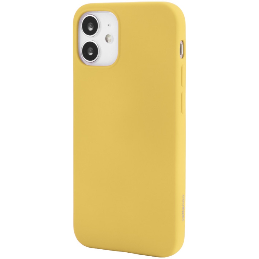 Husa Vetter GO pentru iPhone 12 Mini, Soft Touch, Galben