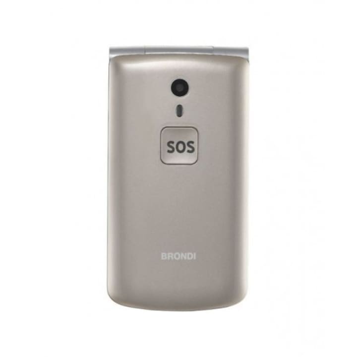 Telefon mobil Brondi Amico N° Uno, Dual Sim, Crem