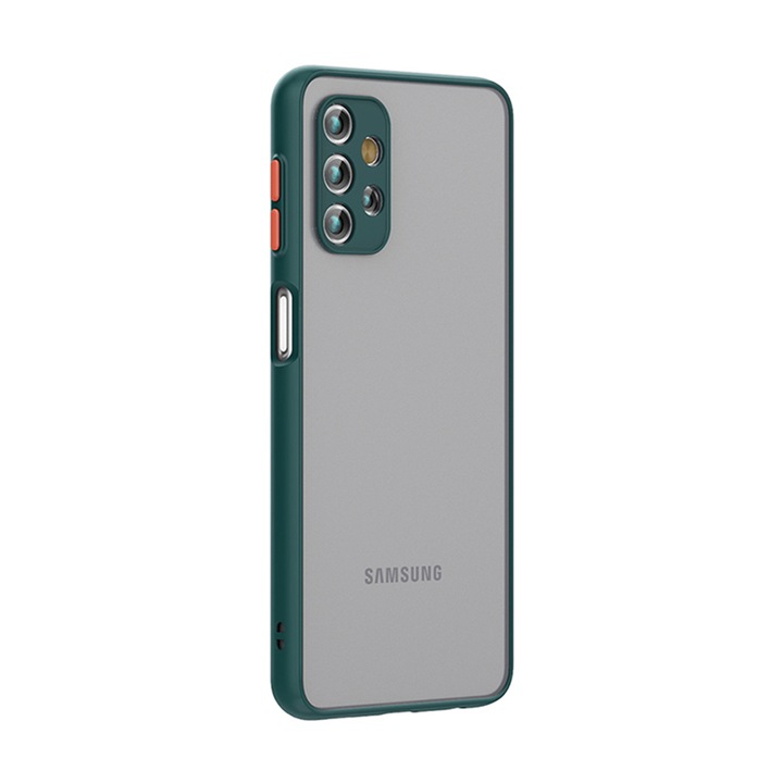 Husa compatibila cu Samsung Galaxy A32 5G, Verde Inchis