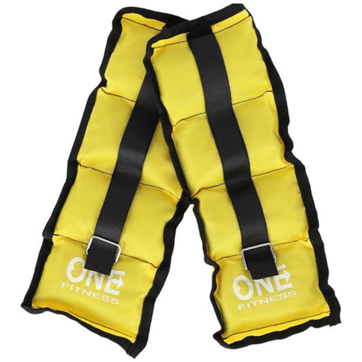 Тежести за ръце/крака One Fitness, 2 x 1.5 кг, Жълт