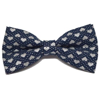 Papion bleumarin cu inimioare „Silver Hearts” Papion bleumarin cu inimioare „Silver Hearts”