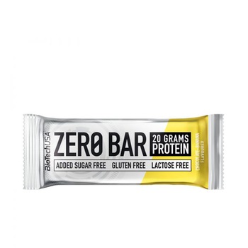 Baton Proteic, Biotech Usa, Zero Bar cu aroma de Ciocolata Cu Banane, 50 grame Baton Proteic, Biotech Usa, Zero Bar cu aroma de Ciocolata Cu Banane, 50 grame