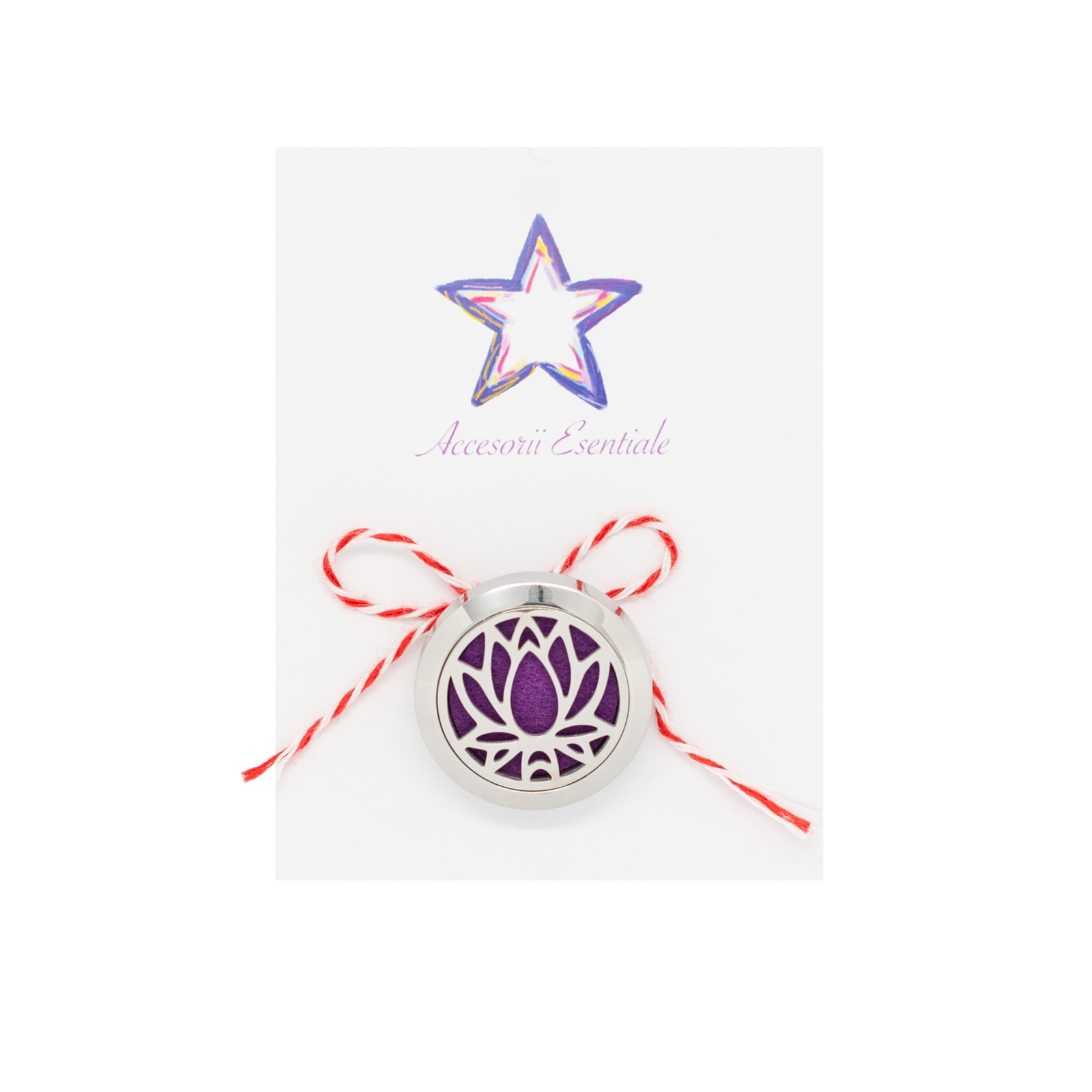 Brosa martisor aromaterapie - model floare de Lotus