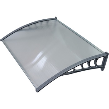Copertina policarbonat, transparent, brate sustinere gri, 120x90 cm Copertina policarbonat, transparent, brate sustinere gri, 120x90 cm