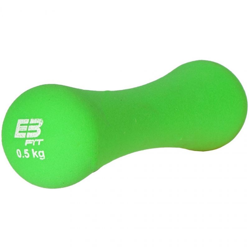 Gantera neopren, EB Fit, 0.5 Kg, verde