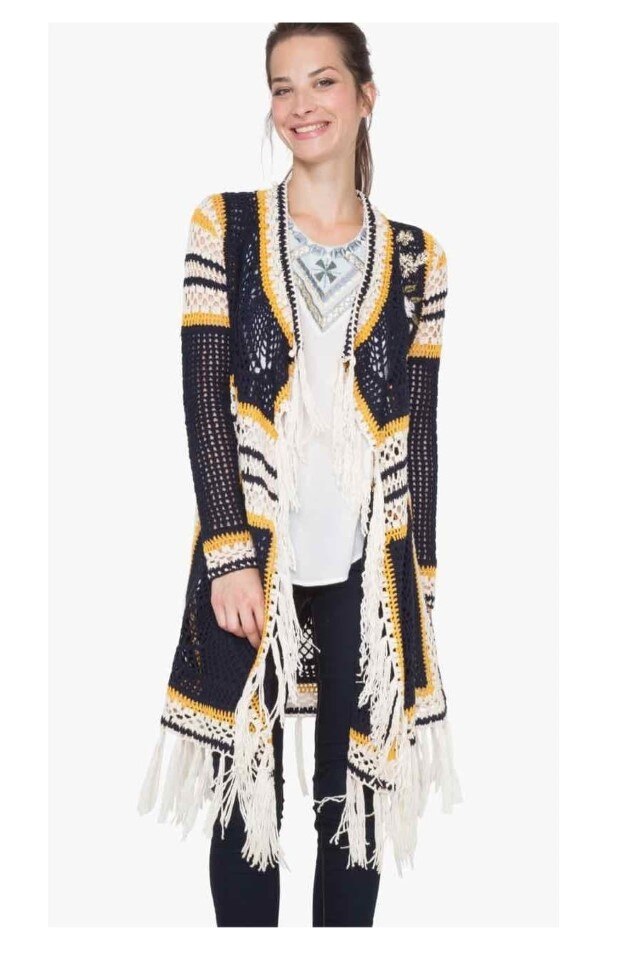 Cardigan Desigual 71J2WN5, Bleumarin, 34