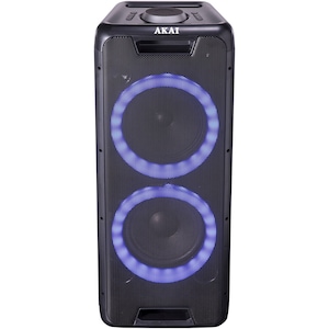 Boxa portabila activa, AKAI DJ-880, Bluetooth 4.2, 100W, FM radio