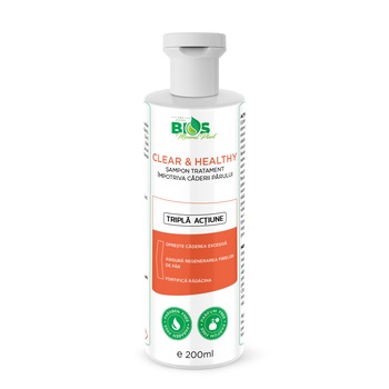 Sampon tratament impotriva caderii parului, Clear & Healthy, 200 ml Sampon tratament impotriva caderii parului, Clear & Healthy, 200 ml