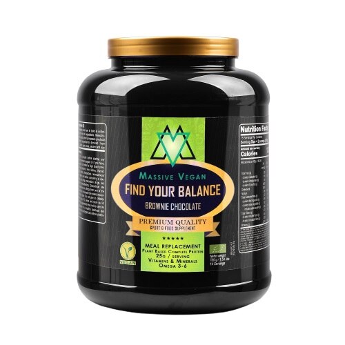 Formula Meal Replacement, Massive Vegan Find Your Balance, Organic, Brownie Chocholate, 700 g
