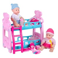 set de joaca mpg cu bebelusi fetita si baiat de 29 cm si 1 bunk bed imagen 2_0_
0