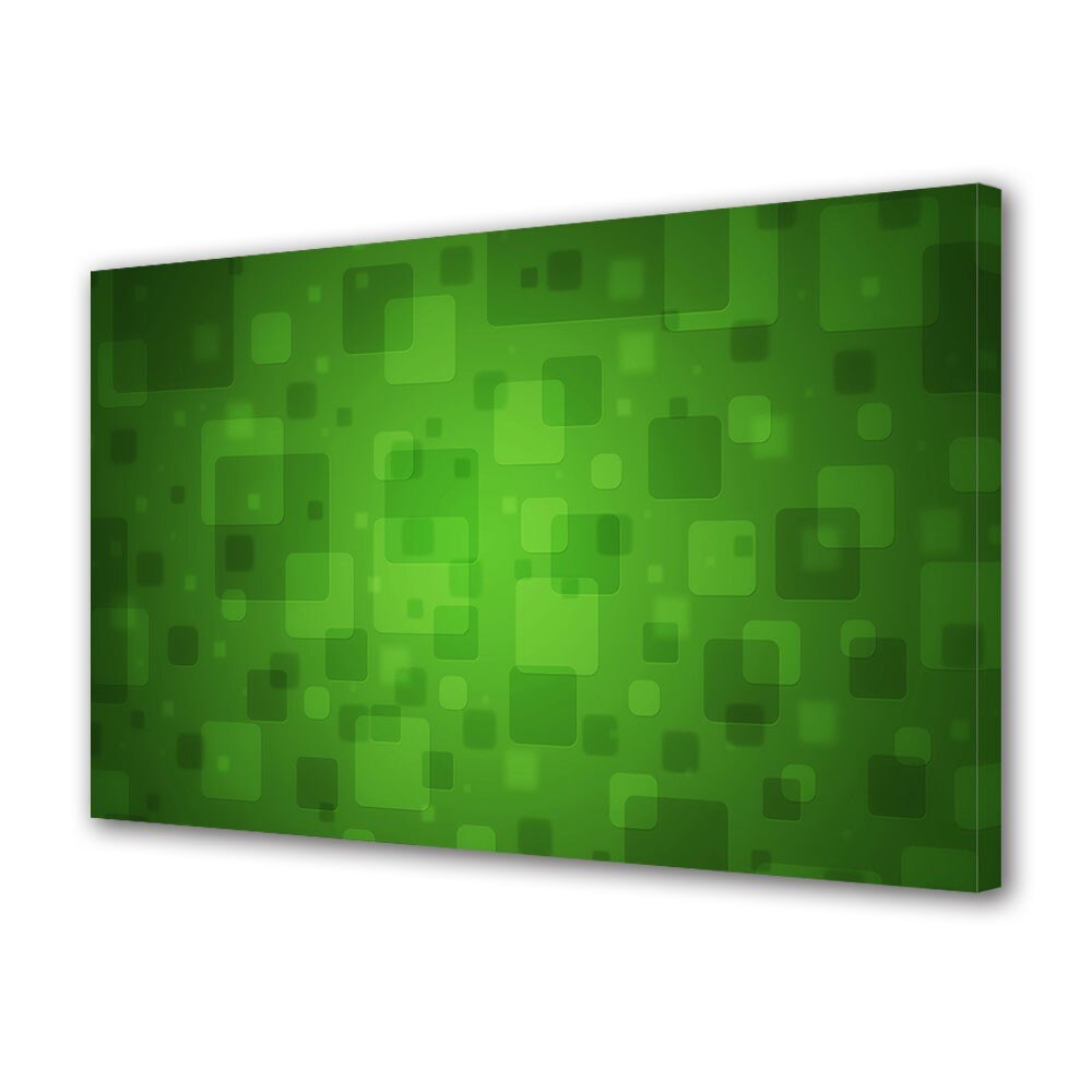 Tablou Canvas Patrate verzi ,40 x 60 cm