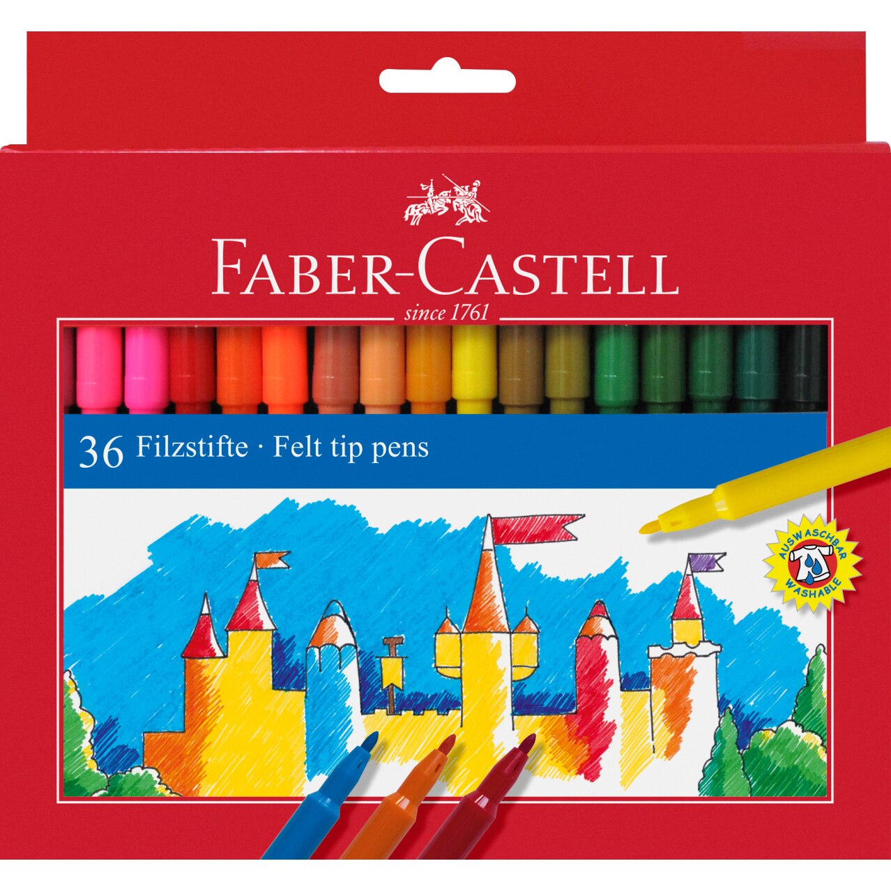 Set 36 Carioci colorate Faber-Castell