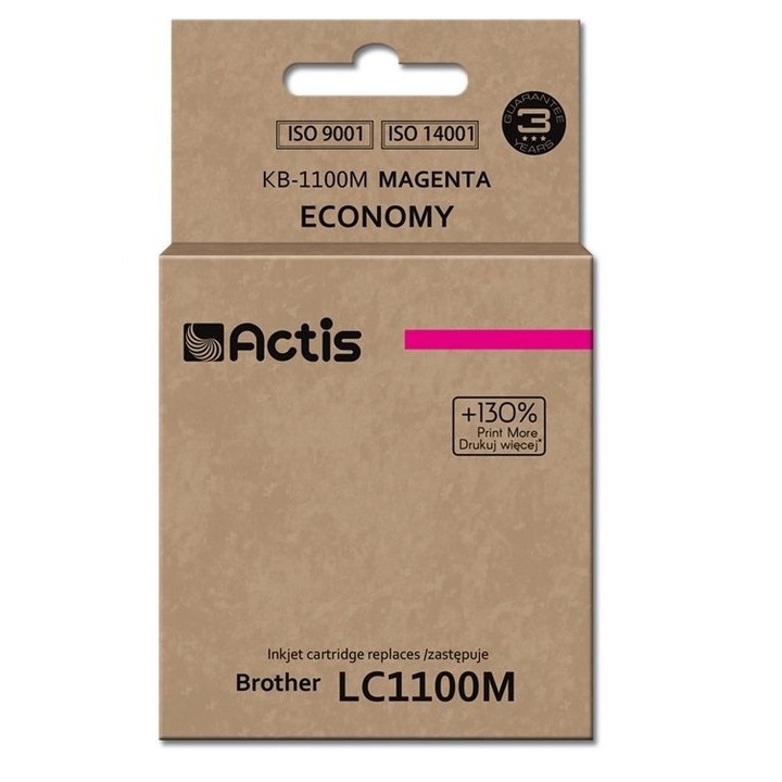 Actis KB-1100M Brother 19 ml magenta kompatibilis tintapatron