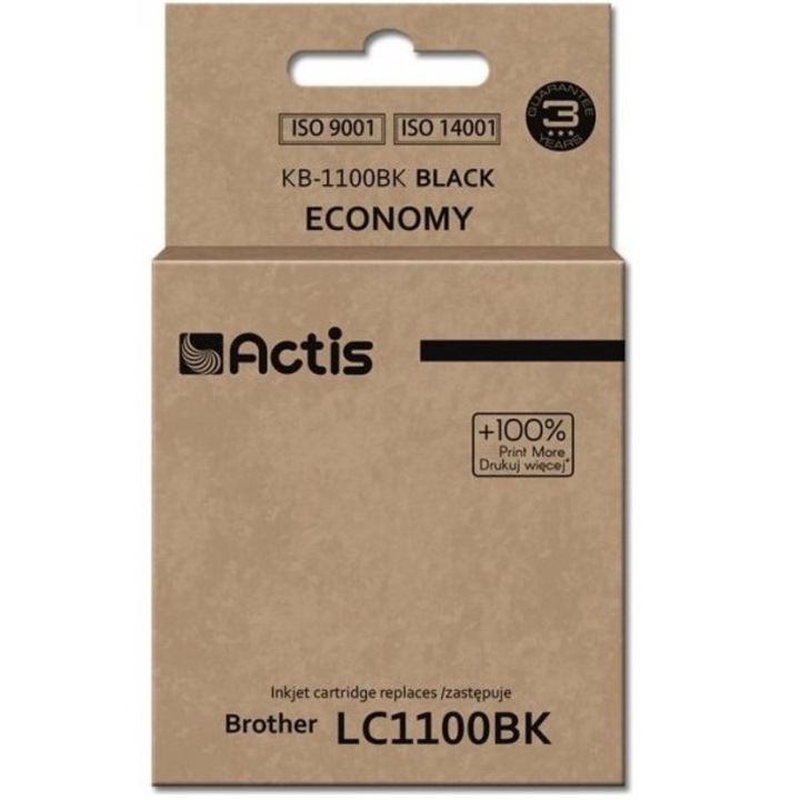 Actis KB-1100Bk Brother 19 ml fekete kompatibilis tintapatron