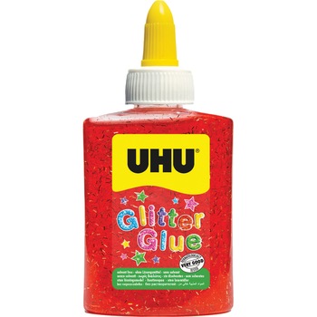 Lipici UHU Glitter Glue Rosu 90g