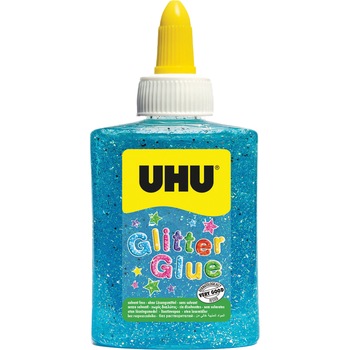 Lipici UHU Glitter Glue Albastru 90g Lipici UHU Glitter Glue Albastru 90g