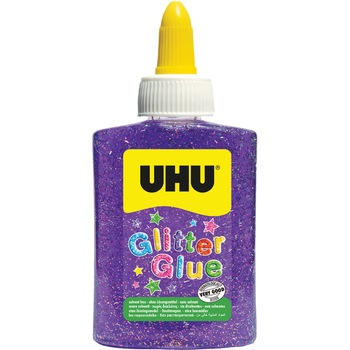 Lipici UHU Glitter Glue Mov 90g Lipici UHU Glitter Glue Mov 90g