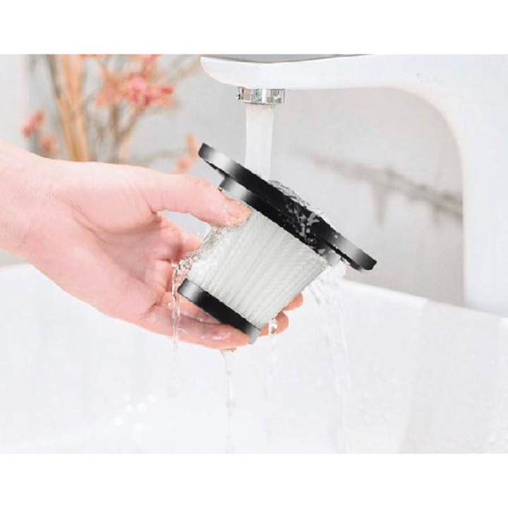Mini aspirator portabil 2in1 cu USB, Negru