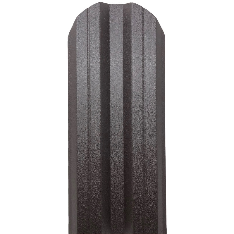 Set 25 buc, Sipca Metalica Gard, 800x115mm/buc, Maro Inchis RAL 8019 - Mat BGM Dublu, Top Profil Sistem