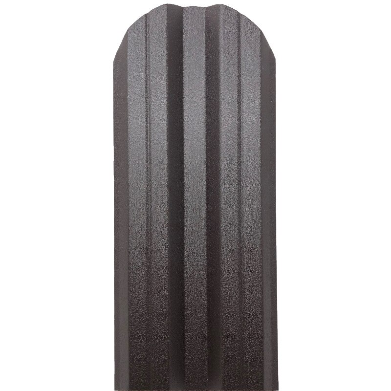 Set 25 buc, Sipca Metalica Gard, 1300x115mm/buc, Maro Inchis RAL 8019 - Mat BGM Dublu, Top Profil Sistem