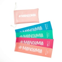 set 4 benzi elastice mangomia latex 4 niveluri de rezistenta multicolor benzi pentru fese picioare abdomen si brate cu saculet de transportare 600 x 75 mm imagen 34_0_
0