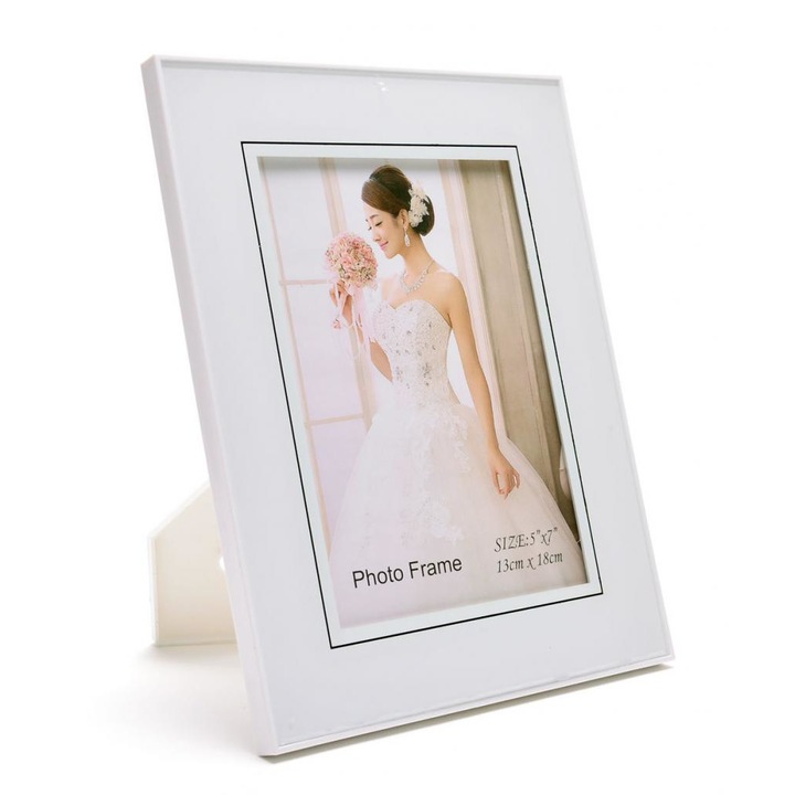 Рамка за снимки Giftshop GS-73826, PVC, бяла