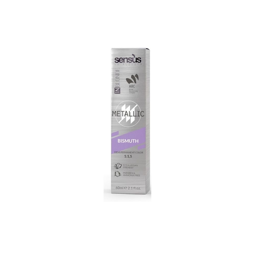 Colorant demipermanent pentru par, Sensus InBlonde Metalic Lead 60ml