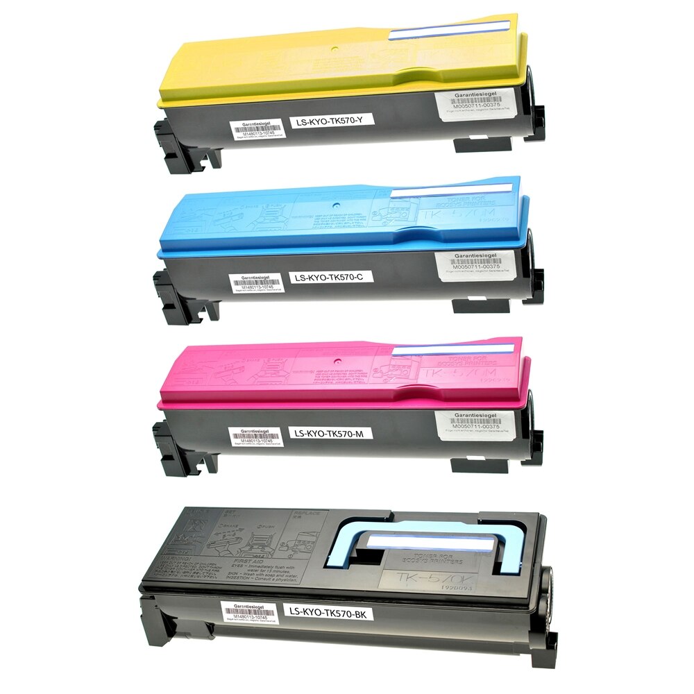 Set de 4 Tonere TK570 BK/C/M/Y Multicolor 49000 Pagini Compatibile Kyocera FS-C5400DN / ECOSYS P7035cdn