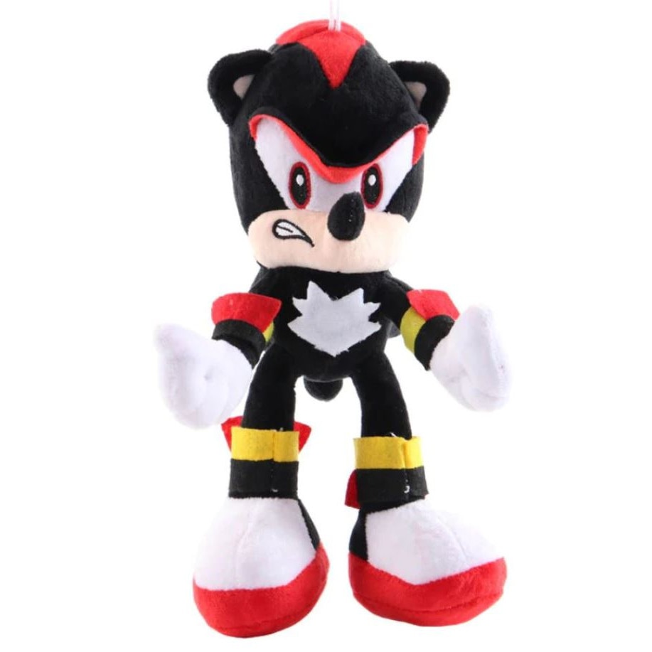 Jucarie de plus Shadow Sonic din desenele Sonic, functie muzicala,inaltime 29 cm