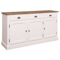 bufet szel-mob cu 3 usi 3 sertare bas culoare top maro inchis culoare corp alb murdar dublu color 100 lemn masiv 90x172x45 cm imagen 16_0_
0