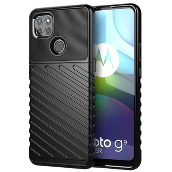 Husa compatibila cu Motorola Moto G9 Power Armored Thunder black Husa compatibila cu Motorola Moto G9 Power Armored Thunder black