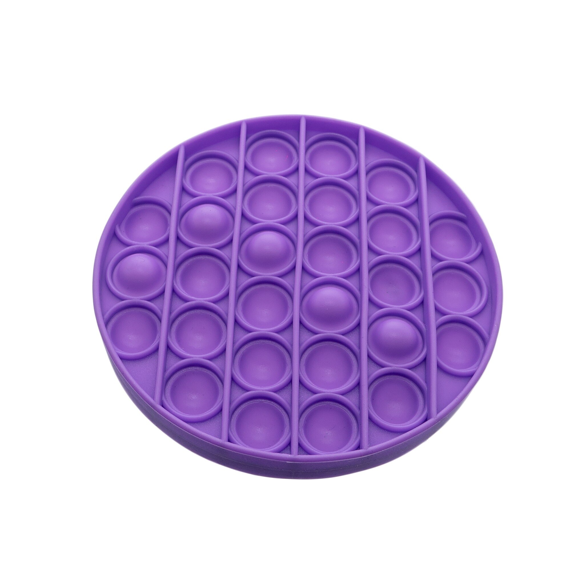 Jucarie senzoriala antistres, Pop It Now, Push Bubble, mov, 12.5 cm