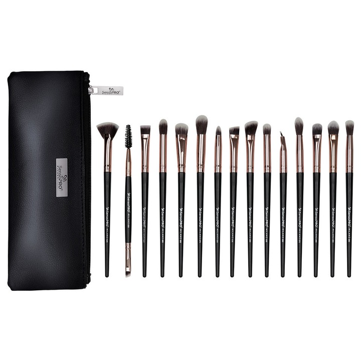 Senso Pro Milano Black Rose Gold 15 darabos sminkecset készlet + kézitáska