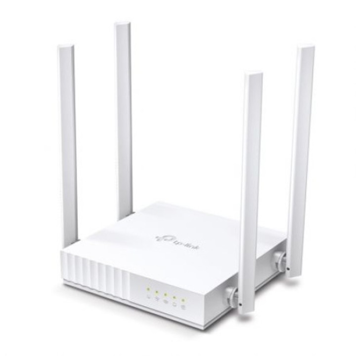 Vezeték nélküli router, TP-Link Archer C24, Vezeték nélküli, 2 sávos router, Otthoni és irodai használatra, AC750