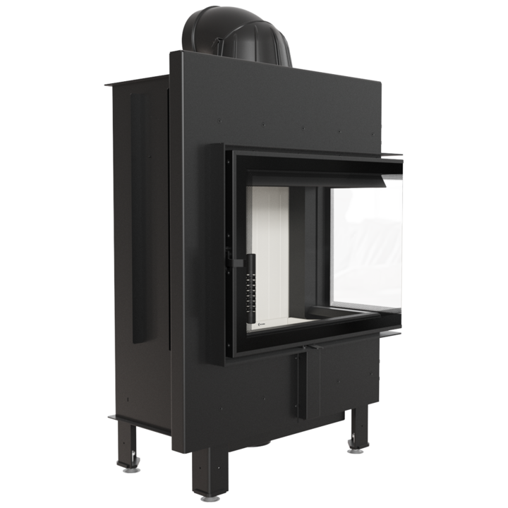 Камина Kratki LUCY 12, Стомана, Дизел, Черен