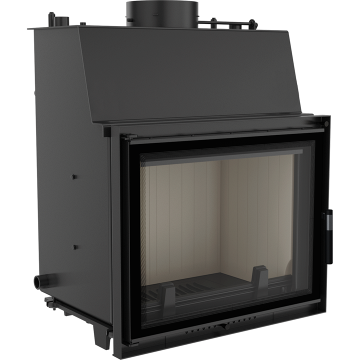 Камина Kratki Amelia 30, Стомана, Дърва, Черен