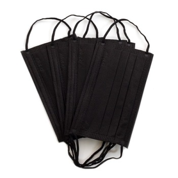 Set 50 bucati Masca medicala Dr. Mayer, 4 straturi, full color Black, tip IIR de unica folosinta Set 50 bucati Masca medicala Dr. Mayer, 4 straturi, full color Black, tip IIR de unica folosinta