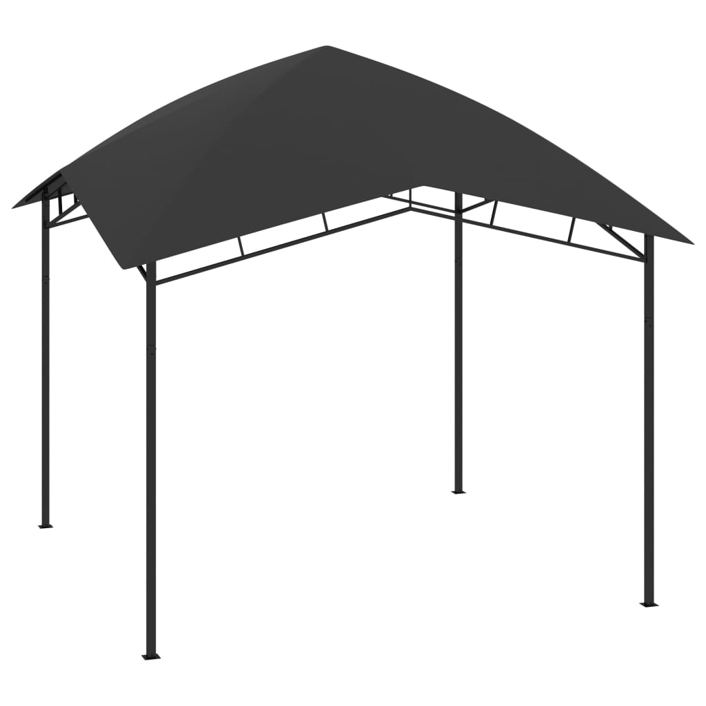Pavilion de gradina, vidaXL, Poliester, 3 x 3 x 2.9 m, Gri
